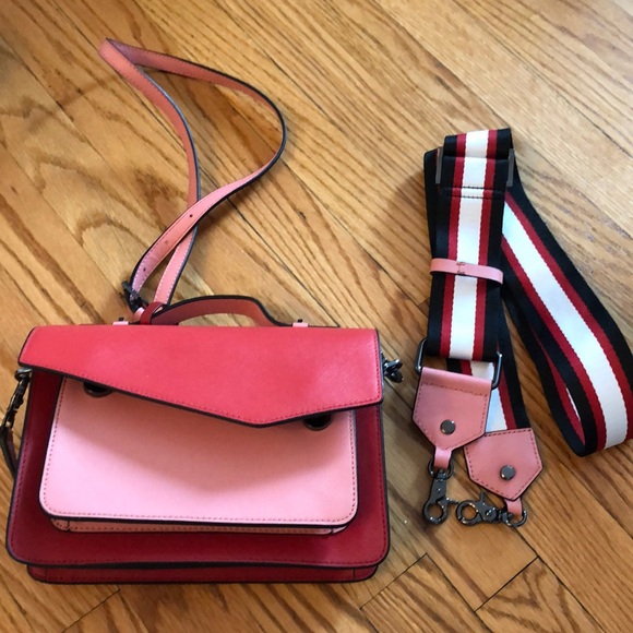 NWT botkier color block red/pink purse - Picture 3 of 5